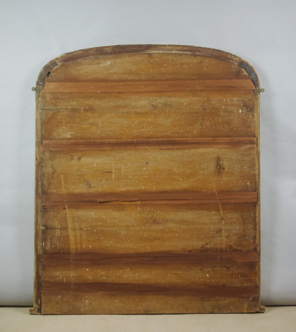 Victorian Gilt Large Arch Top Overmantle Mirror View VIII