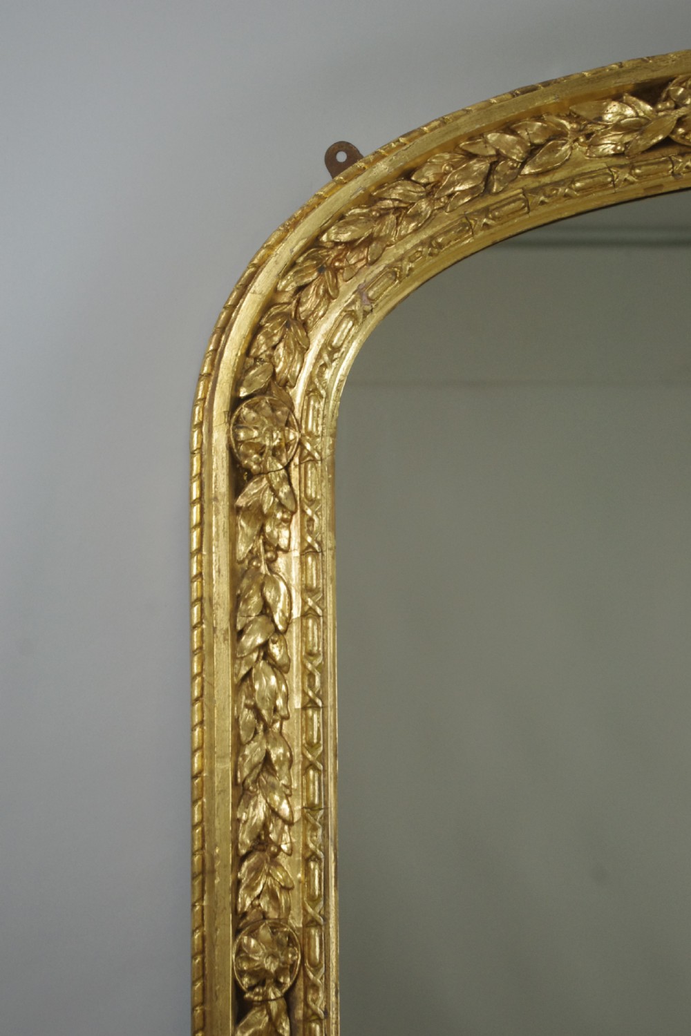 Victorian Gilt Large Arch Top Overmantle Mirror View III