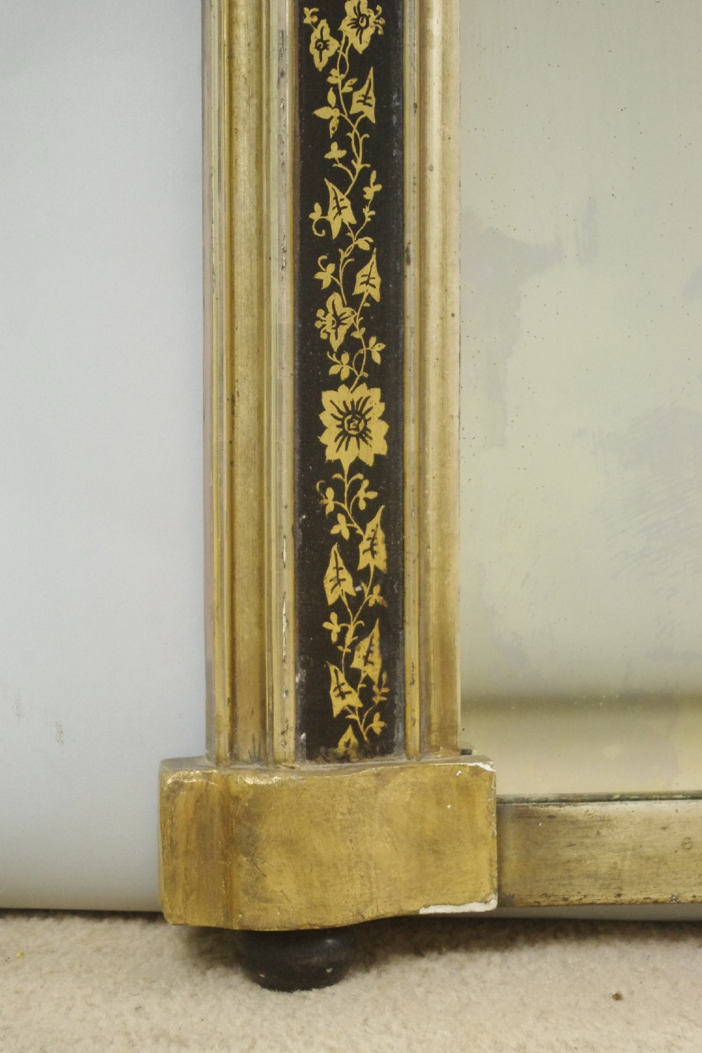 Victorian Ebonised and Parcel-Gilt Overmantle Mirror View VI