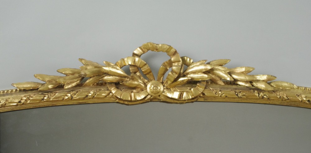 Victorian Gilt Large Arch Top Overmantle Mirror View IV