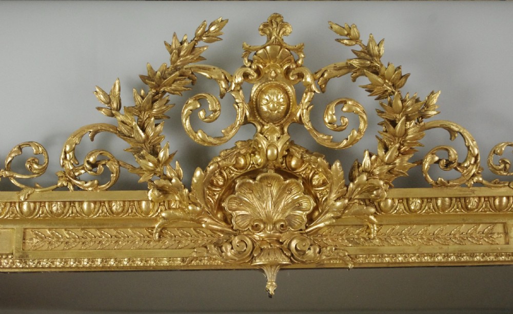 Victorian Gilt Large Overmantle Mirror View IV