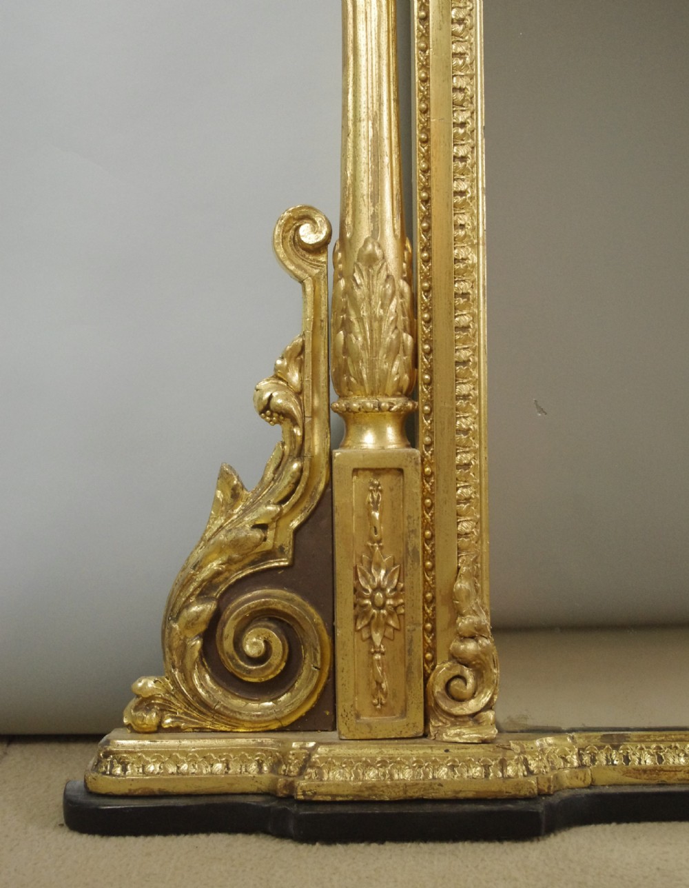 Victorian Gilt Large Overmantle Mirror View IX