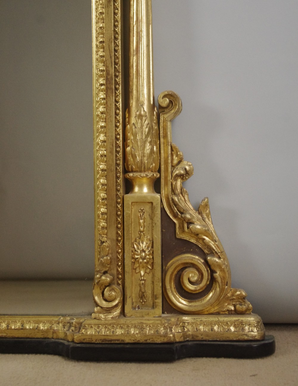 Victorian Gilt Large Overmantle Mirror View X