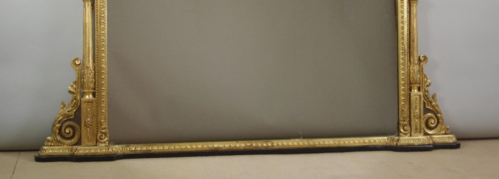 Victorian Gilt Large Overmantle Mirror View XI