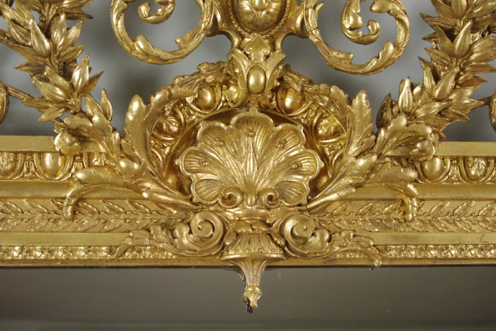 Victorian Gilt Large Overmantle Mirror View XV