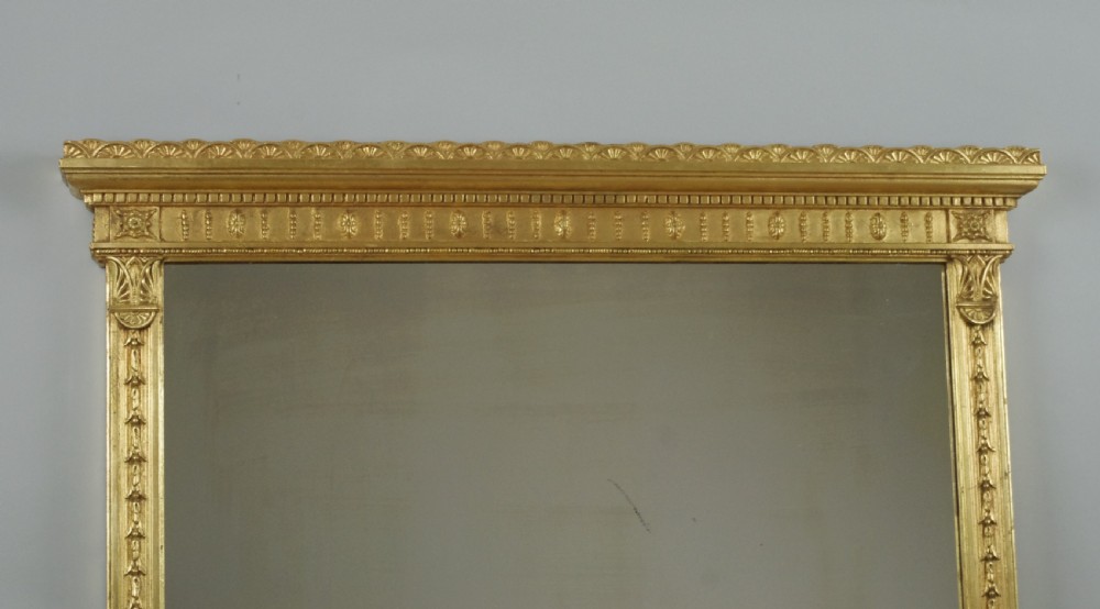 Victorian Gilt Adam Style Overmantle Mirror View II