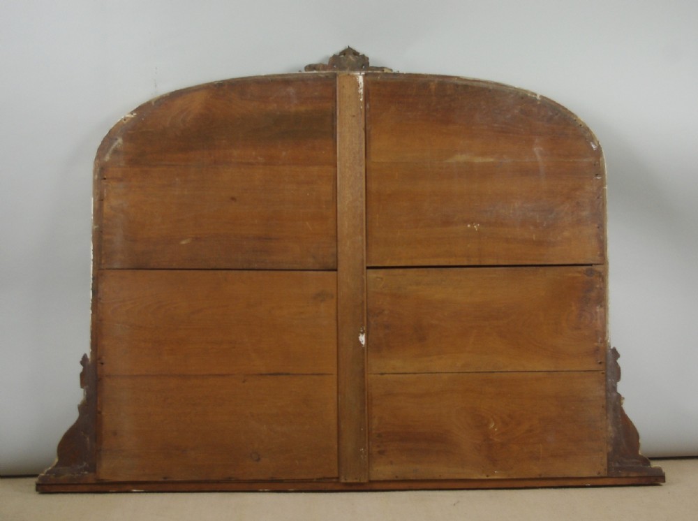 Victorian Gilt Large Arch Top Overmantle Mirror View IX