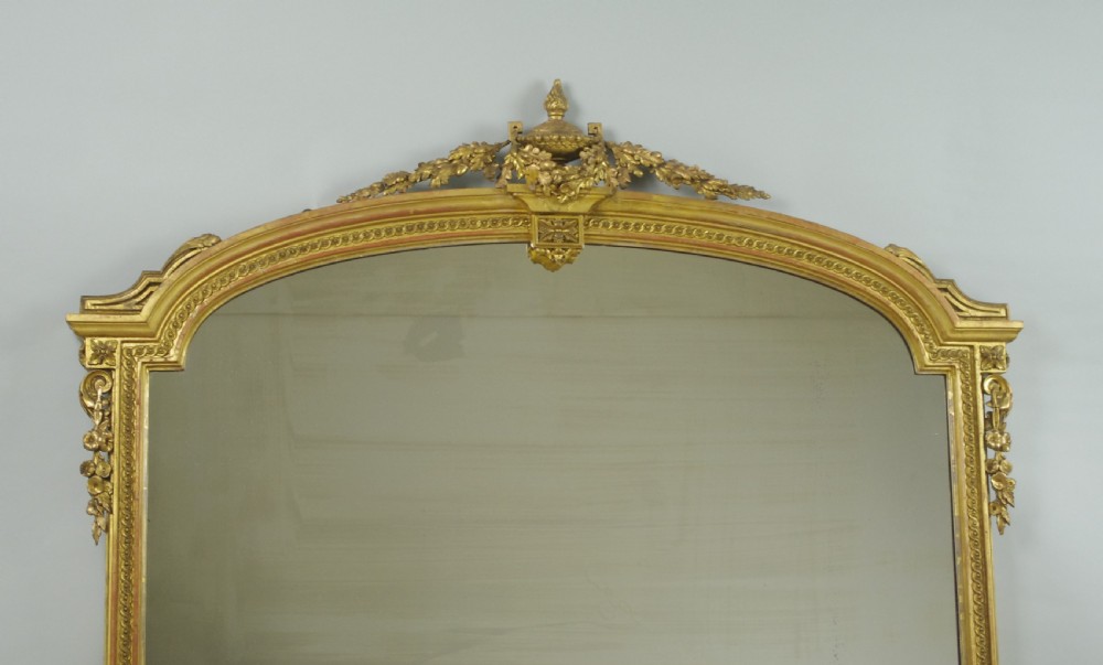 Victorian Gilt Large Overmantle Mirror View II