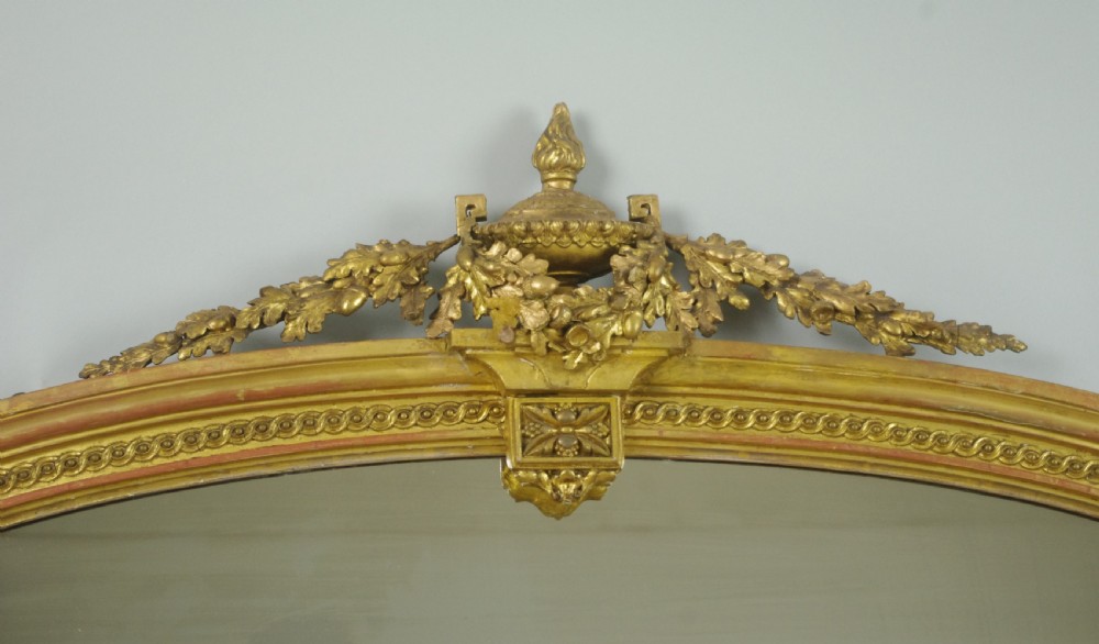 Victorian Gilt Large Overmantle Mirror View III
