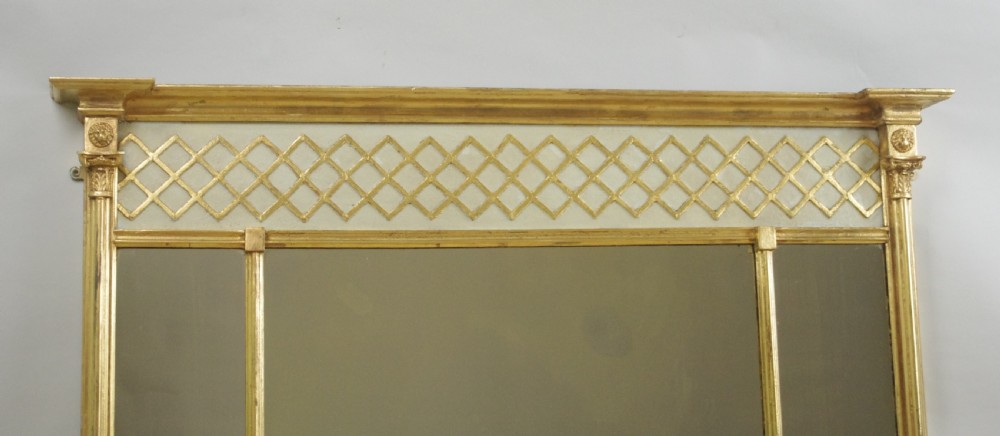 Victorian Gilt Triple Plate Overmantle Mirror View IV
