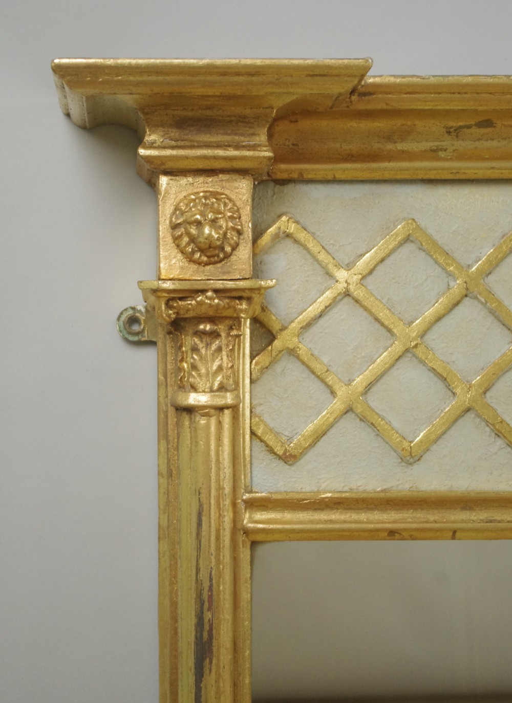 Victorian Gilt Triple Plate Overmantle Mirror View VI