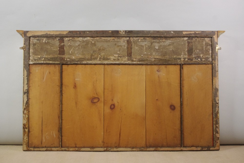 Victorian Gilt Triple Plate Overmantle Mirror View IX