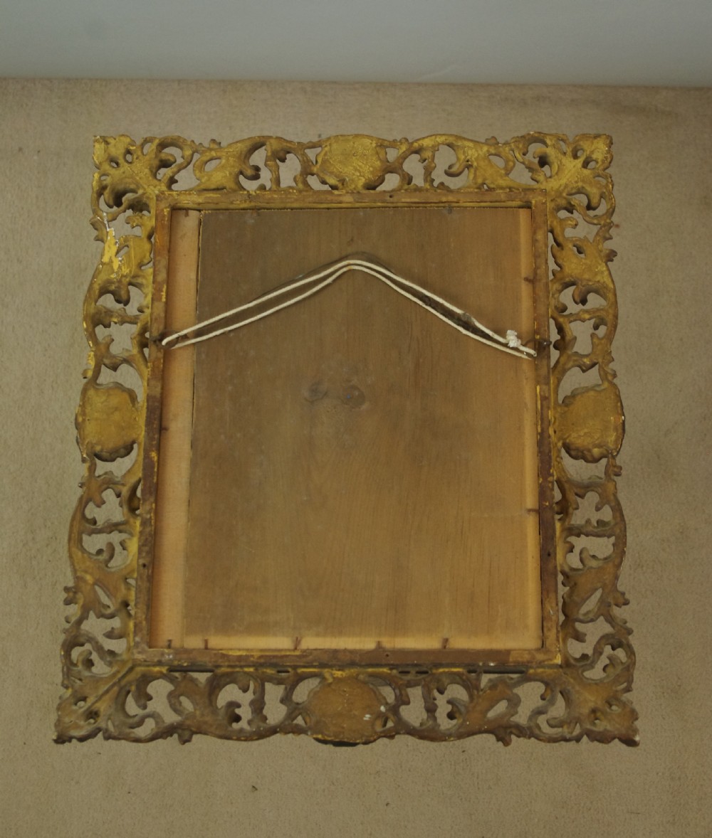 19th Century Florentine Gilt Wood Wall Mirror View XI