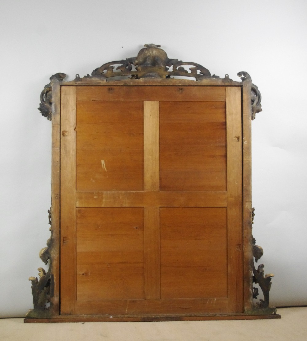 Large Victorian Rococo Style Gilt Overmantle Mirror View IX