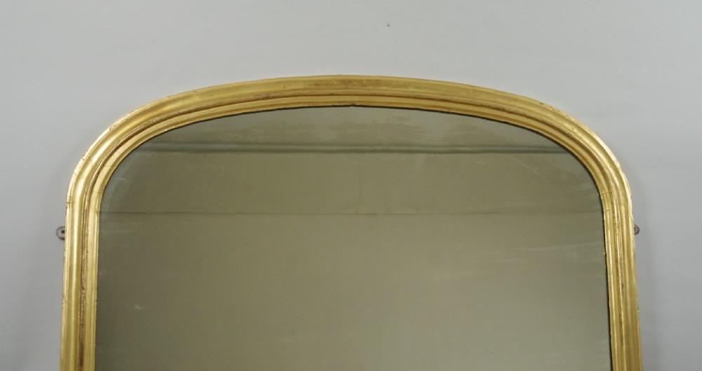 Victorian Gilt Large Arch Top Overmantle Mirror View II