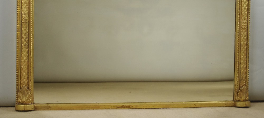 Victorian Gilt Large Arch Top Overmantle Mirror View VII