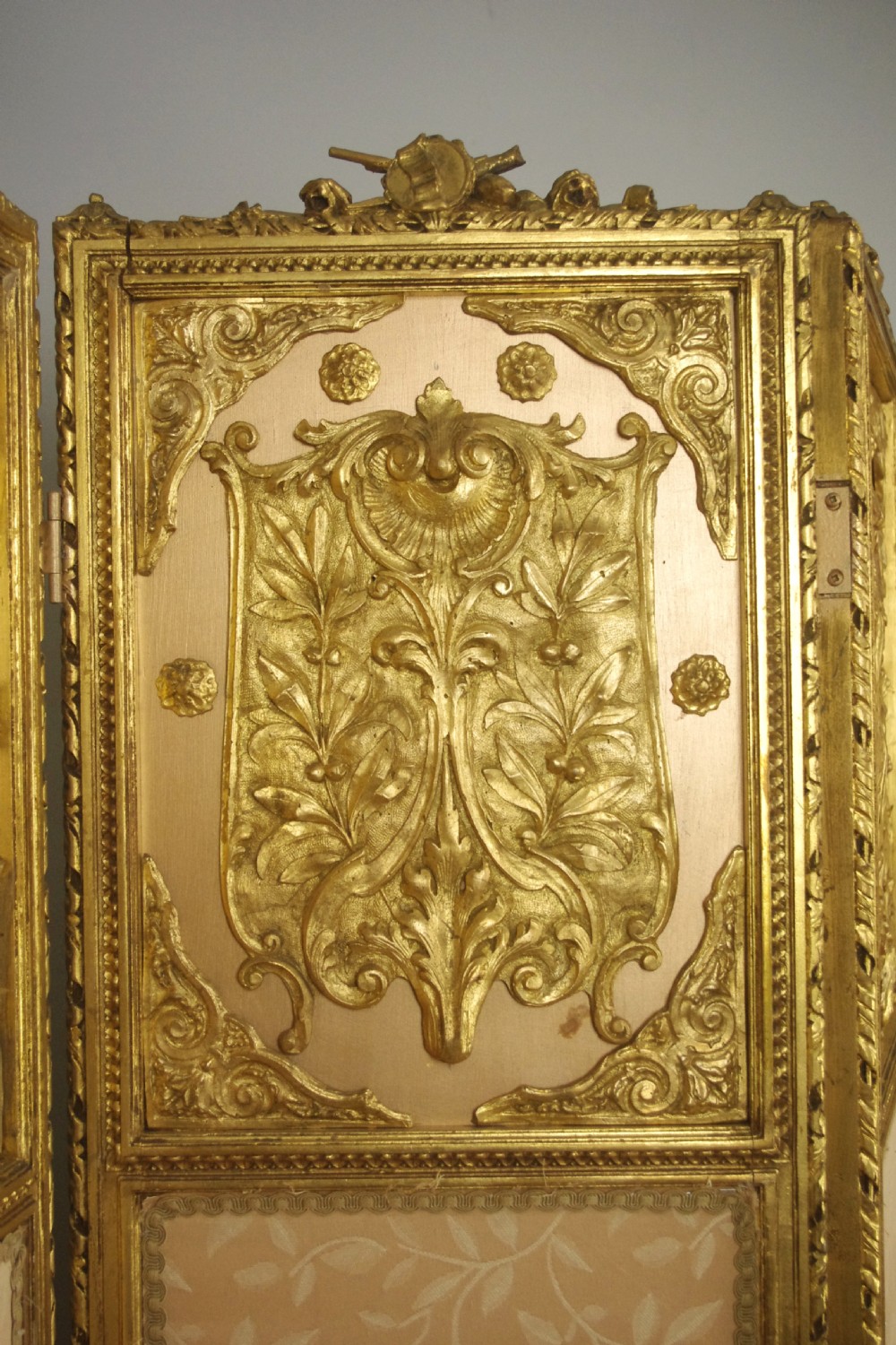 19th Century Gilt Four Fold Screen View IV