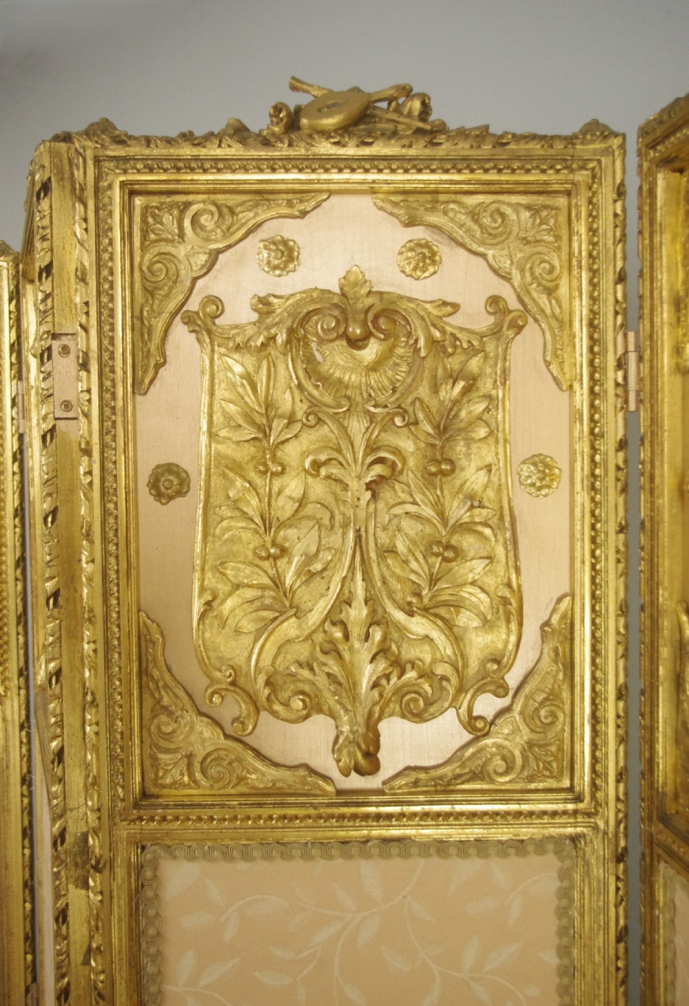 19th Century Gilt Four Fold Screen View V
