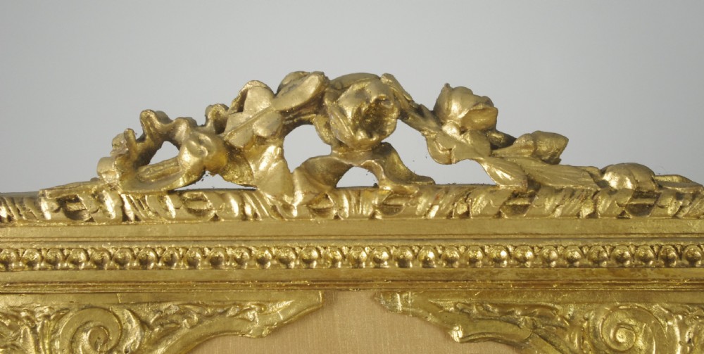 19th Century Gilt Four Fold Screen View VII