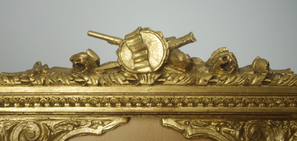 19th Century Gilt Four Fold Screen View VIII