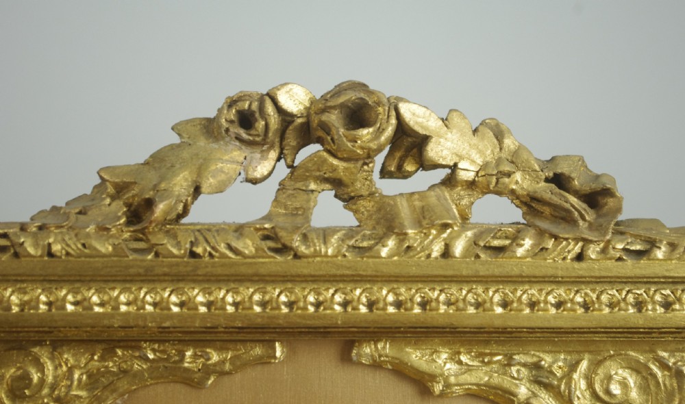 19th Century Gilt Four Fold Screen View X