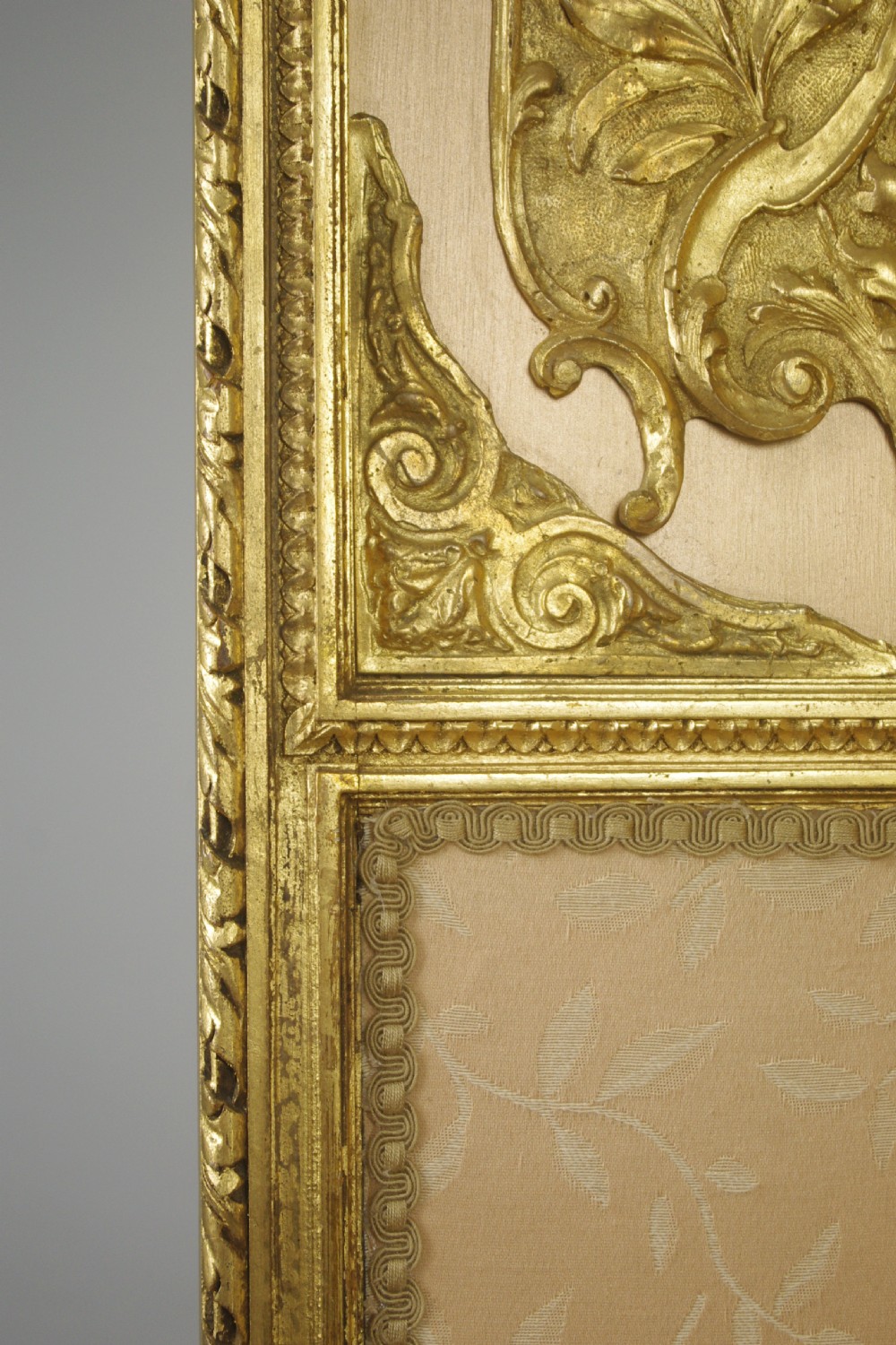 19th Century Gilt Four Fold Screen View XV