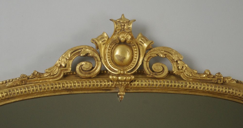 Victorian Gilt Arch Top Overmantle Mirror View III