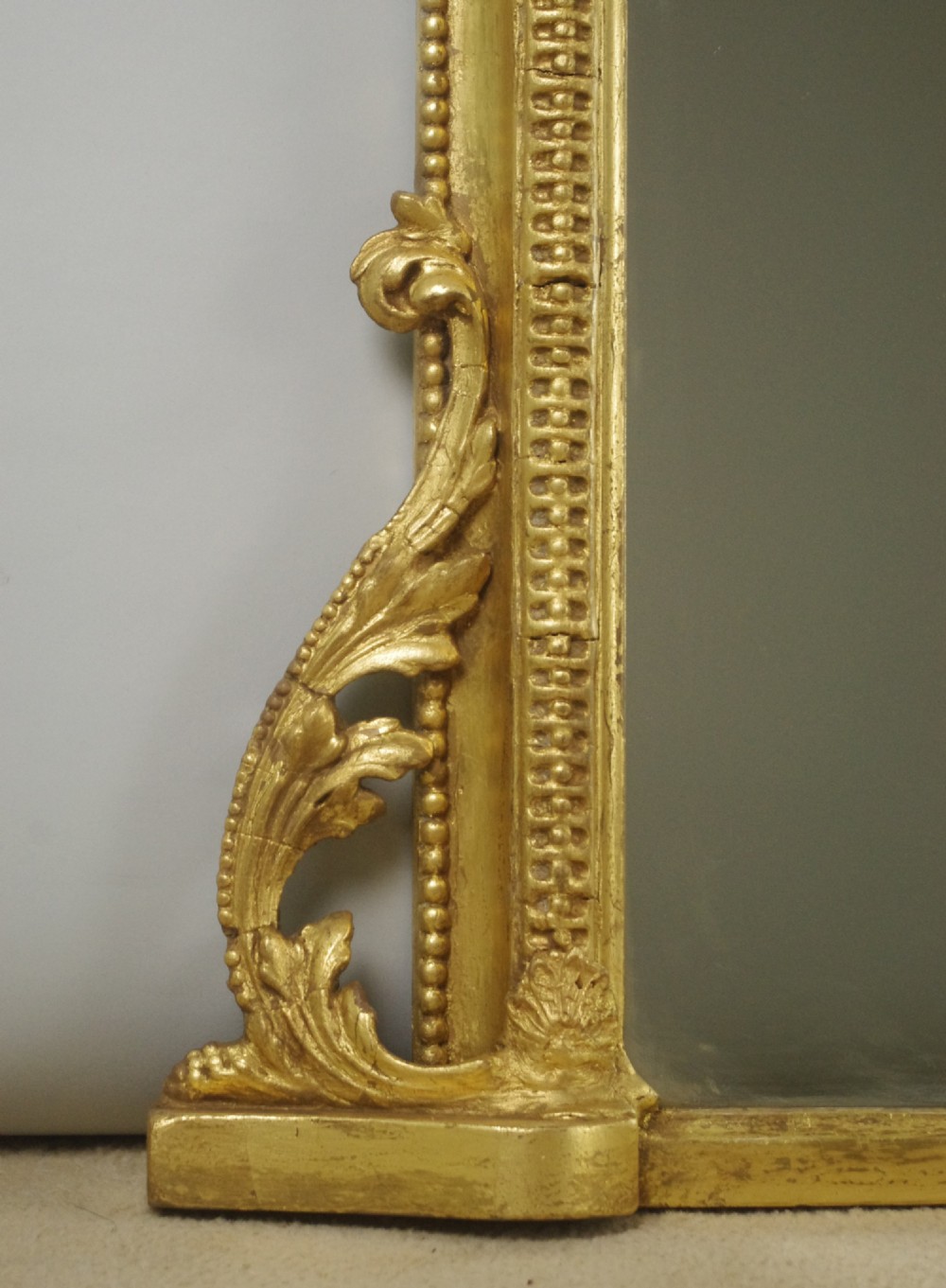 Victorian Gilt Arch Top Overmantle Mirror View VI