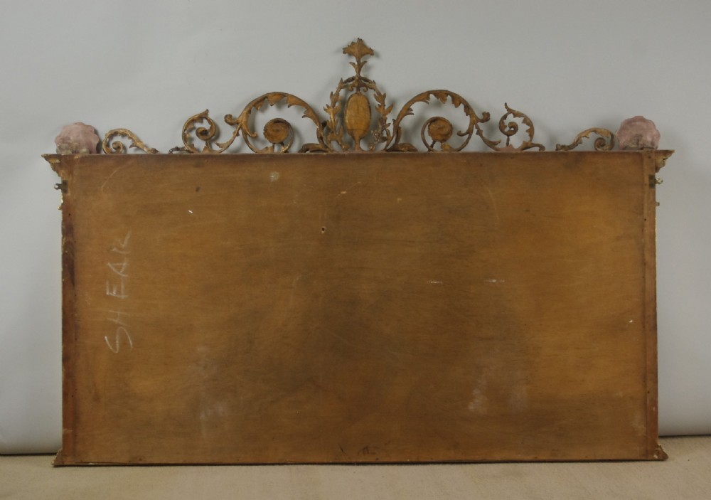 Victorian Gilt Adam Style Triple Plate Overmantle Mirror View XI