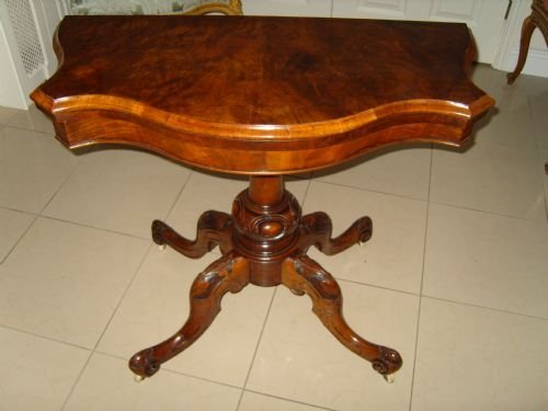 Walnut Card Table