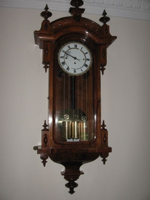 Miniature Triple Weight Vienna Clock