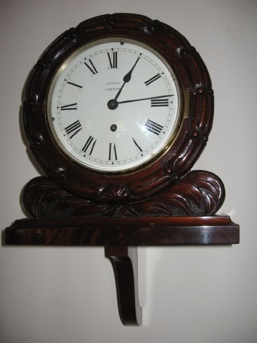 Fusee Clock on Bracket