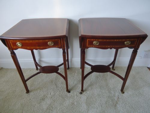 A Fabulous Pair of Mahogany Pembroke Drop Leaf Tables