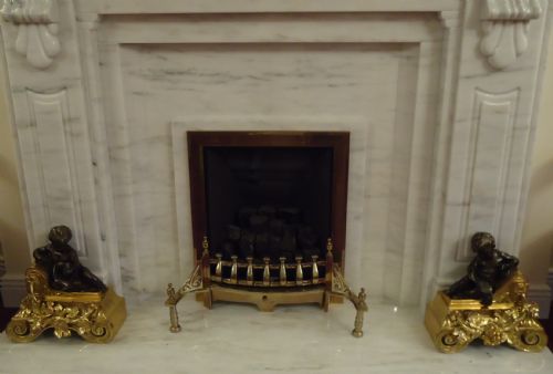 A Fine Pair of Ormolu Chenet / Andirons
