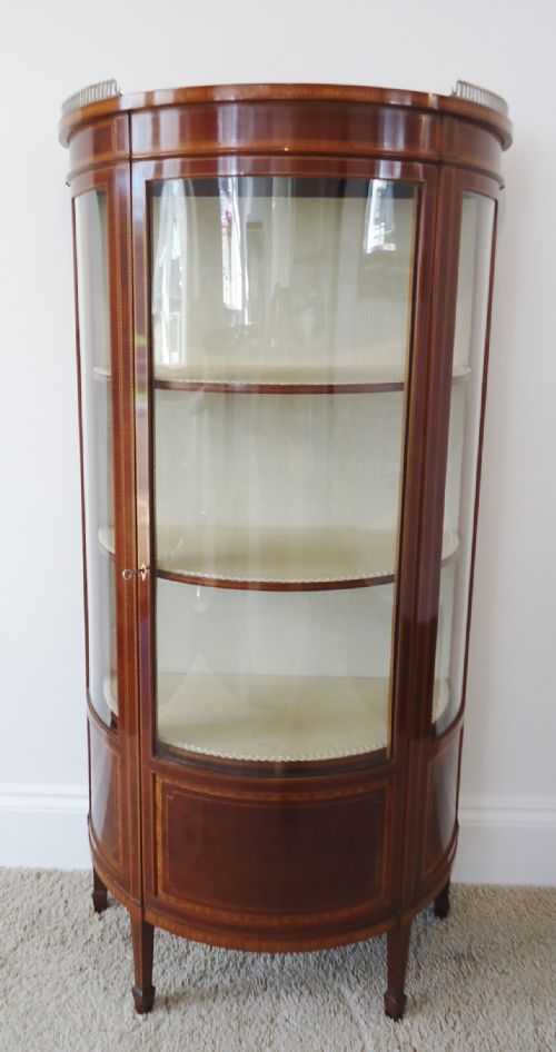 A Superior Quality Petite Mahogany Display Cabinet