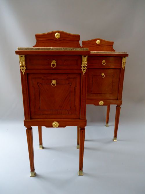 A Pair of Satin Wood Side Cabinets