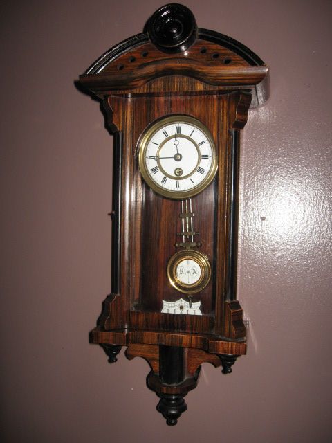 Antique Miniature Vienna Wall Clock