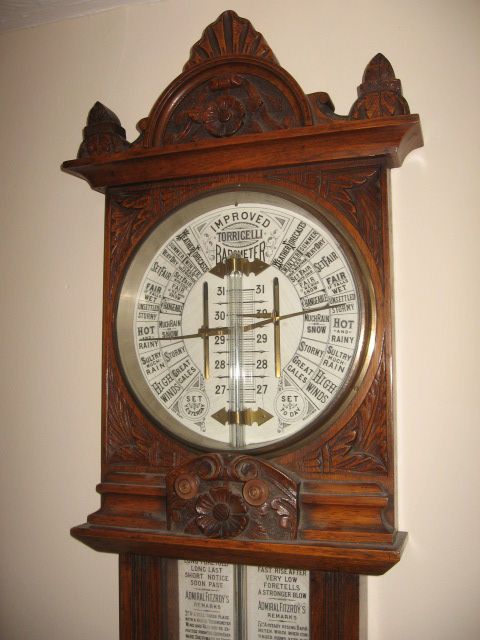 Antique Torricelli Admiral Fitzroy Barometer
