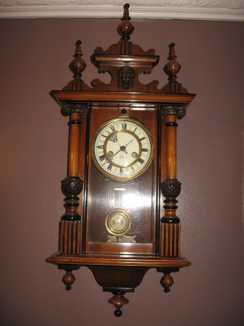 Antique Small Vienna Wall Clock