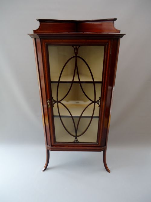 A Mahogany Corner Display Cabinet