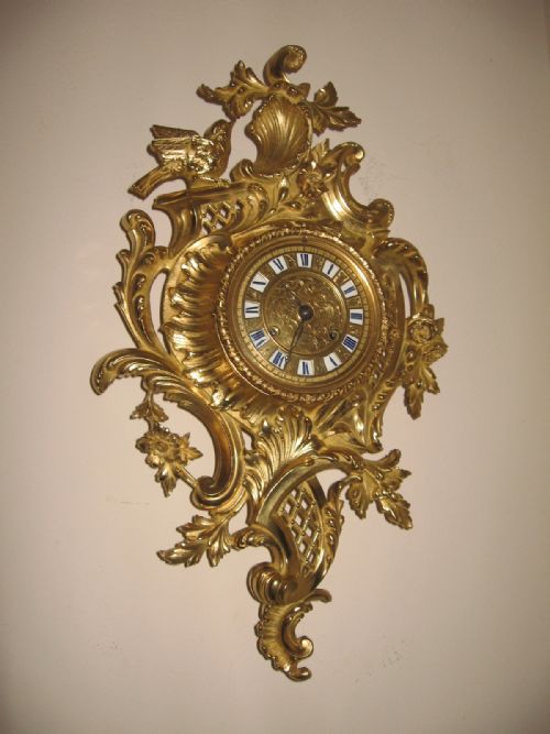 Antique French Cartel Wall Clock