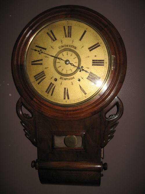 Antique Drop Dial Wall Clock