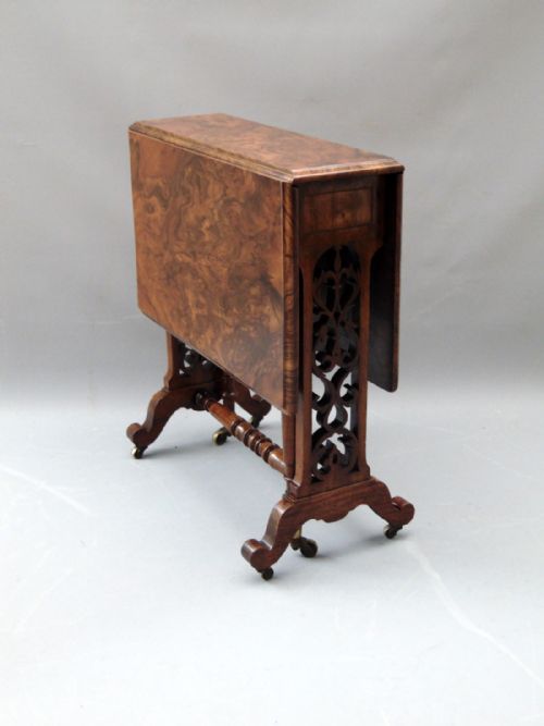A Burr Walnut Petite Sutherland Table