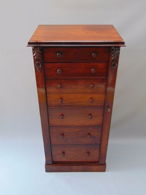A Superb Rosewood Wellington Chest