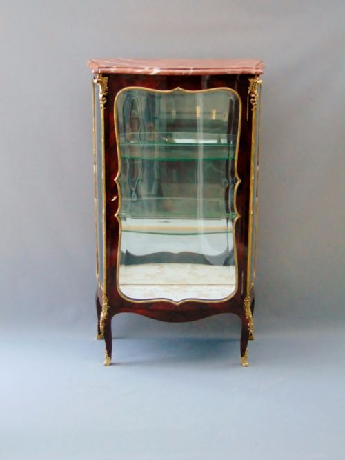 A  Fantastic French Rosewood Display Cabinet / Vitrine