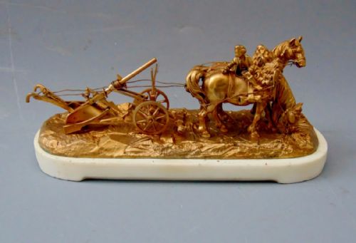 A  Very Fine Quality  French Gilt Bronze Study