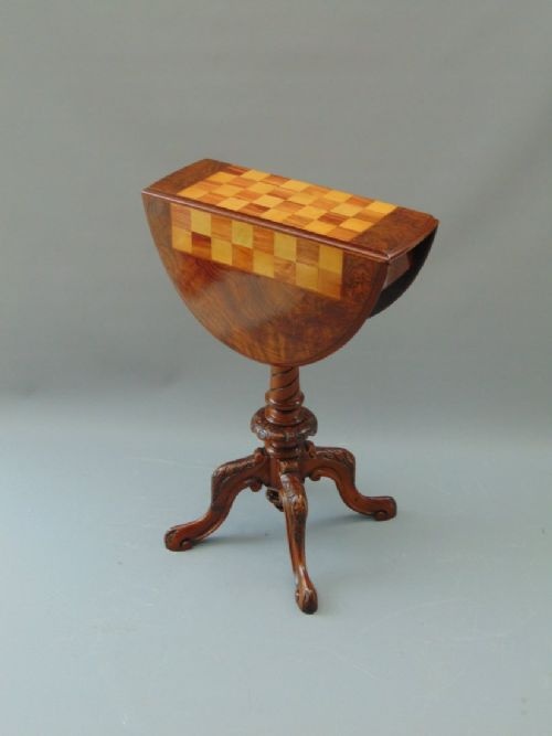 A Walnut Chess Games Table