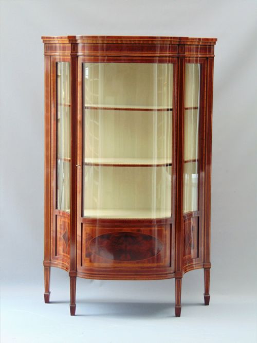 A Fabulous  Mahogany  Display Cabinet Vitrine
