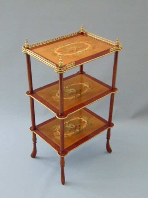 A Quality Marquetry  Etagere