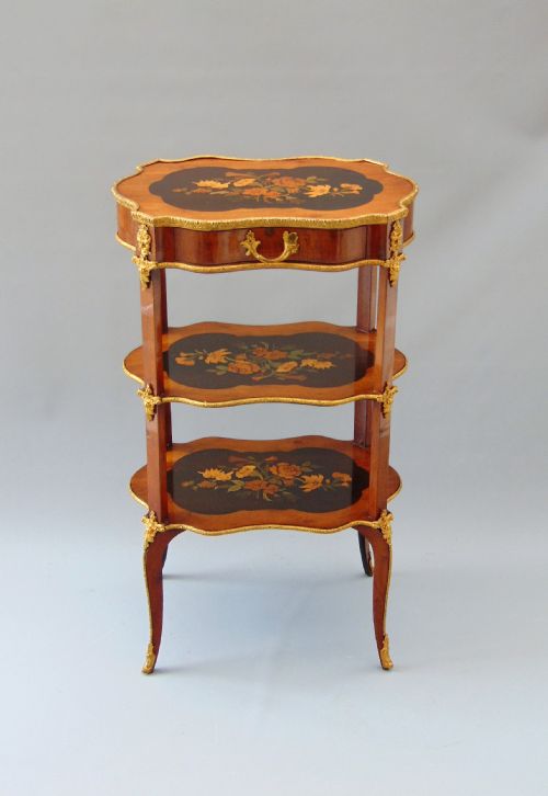 A Fabulous French Etagere Occasional  Side Table
